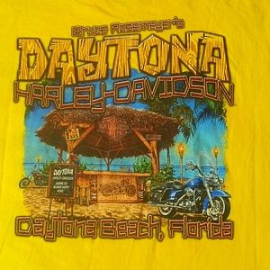 Yellow Daytona Harley-Davidson Daytona Beach Florida SS Graphic Tee XL